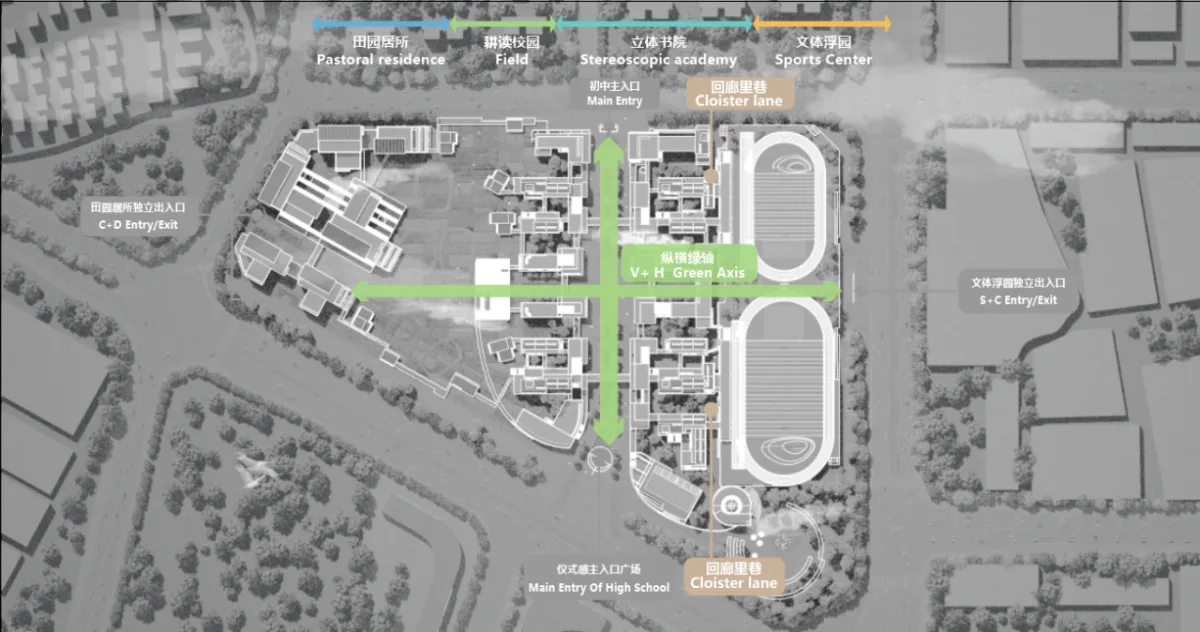 BIM建筑|湾区重点学校方案设计：佛山一中顺德学校 / AG汇创