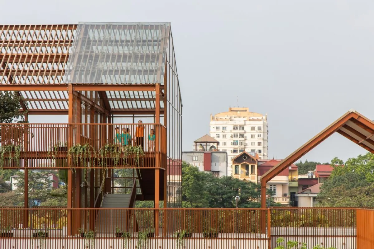 BIM建筑|Dich Vong Hau 幼儿园 / Sunjin Vietnam Joinventure Company