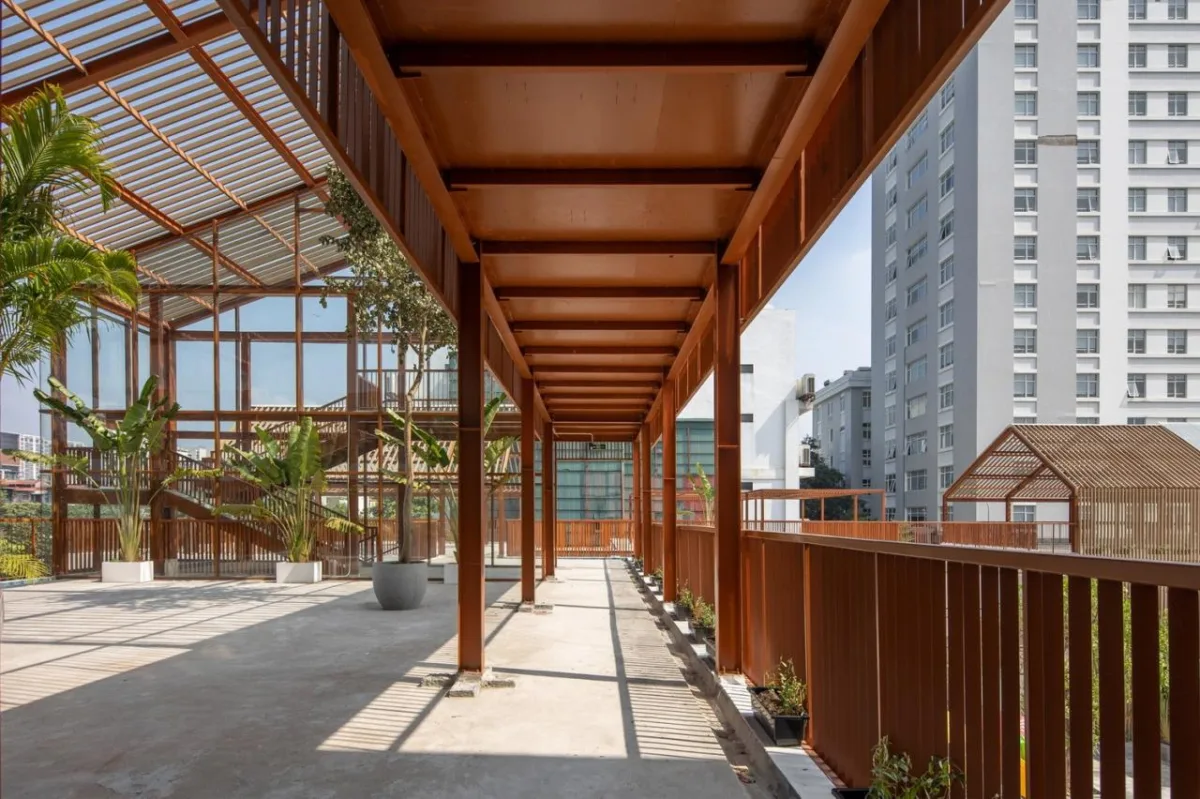 BIM建筑|Dich Vong Hau 幼儿园 / Sunjin Vietnam Joinventure Company