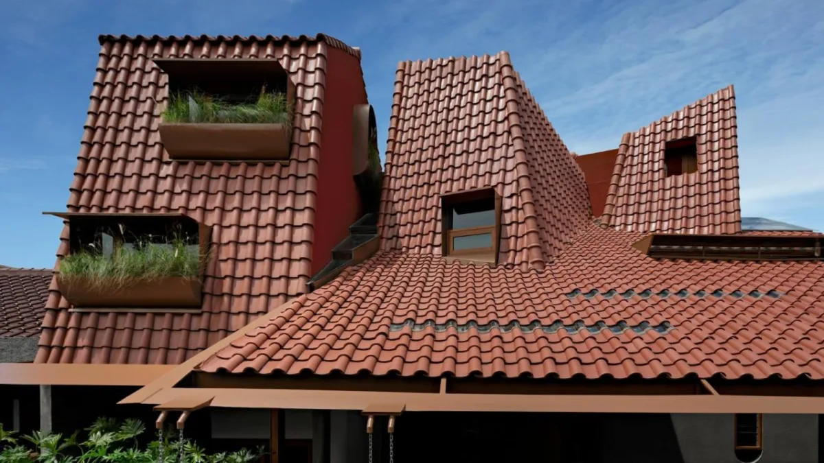 BIM建筑|爪哇屋顶+旋转房间，分心的房子 / Ismail Solehudin Architecture