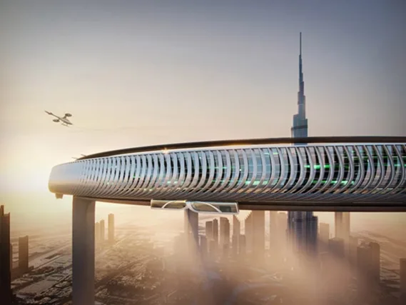 BIM建筑|建筑师提议用空中“连续大都市”包围哈利法塔
