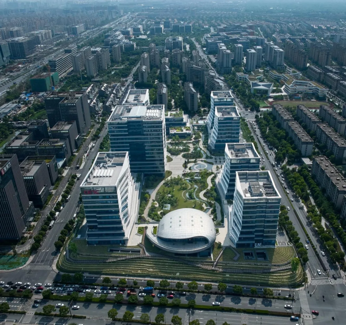 BIM建筑|科创办公：中电海康集团总部 / 中国联合工程有限公司