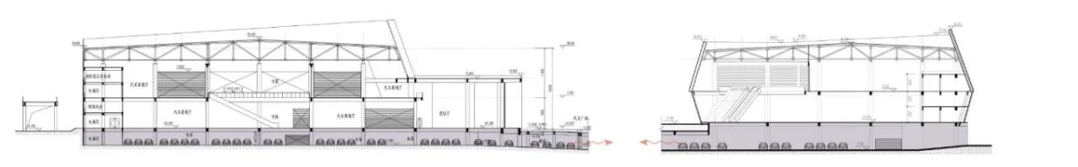 BIM建筑|自由 动感 科技：株洲汽博园交易中心一体化设计探讨 / 罗劲工作室