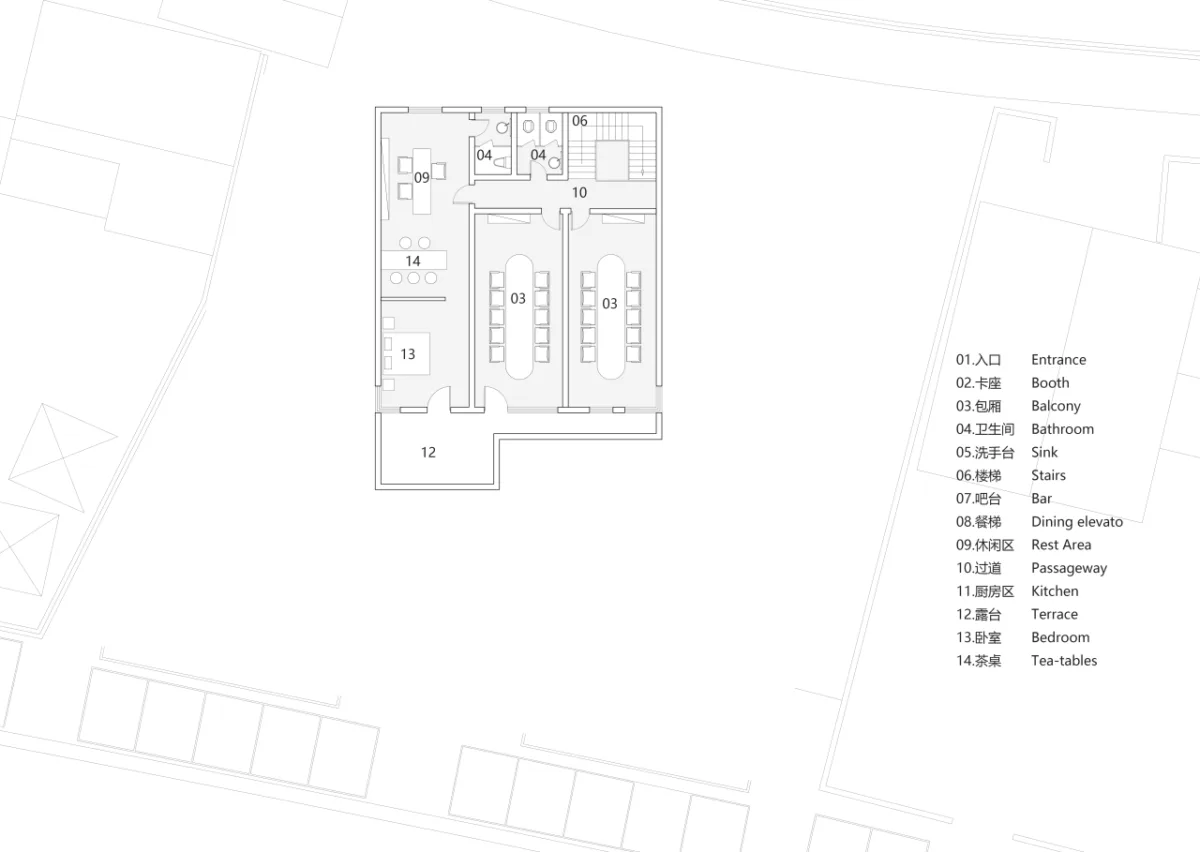BIM建筑|环湖公路边的度假餐吧 / 平介设计