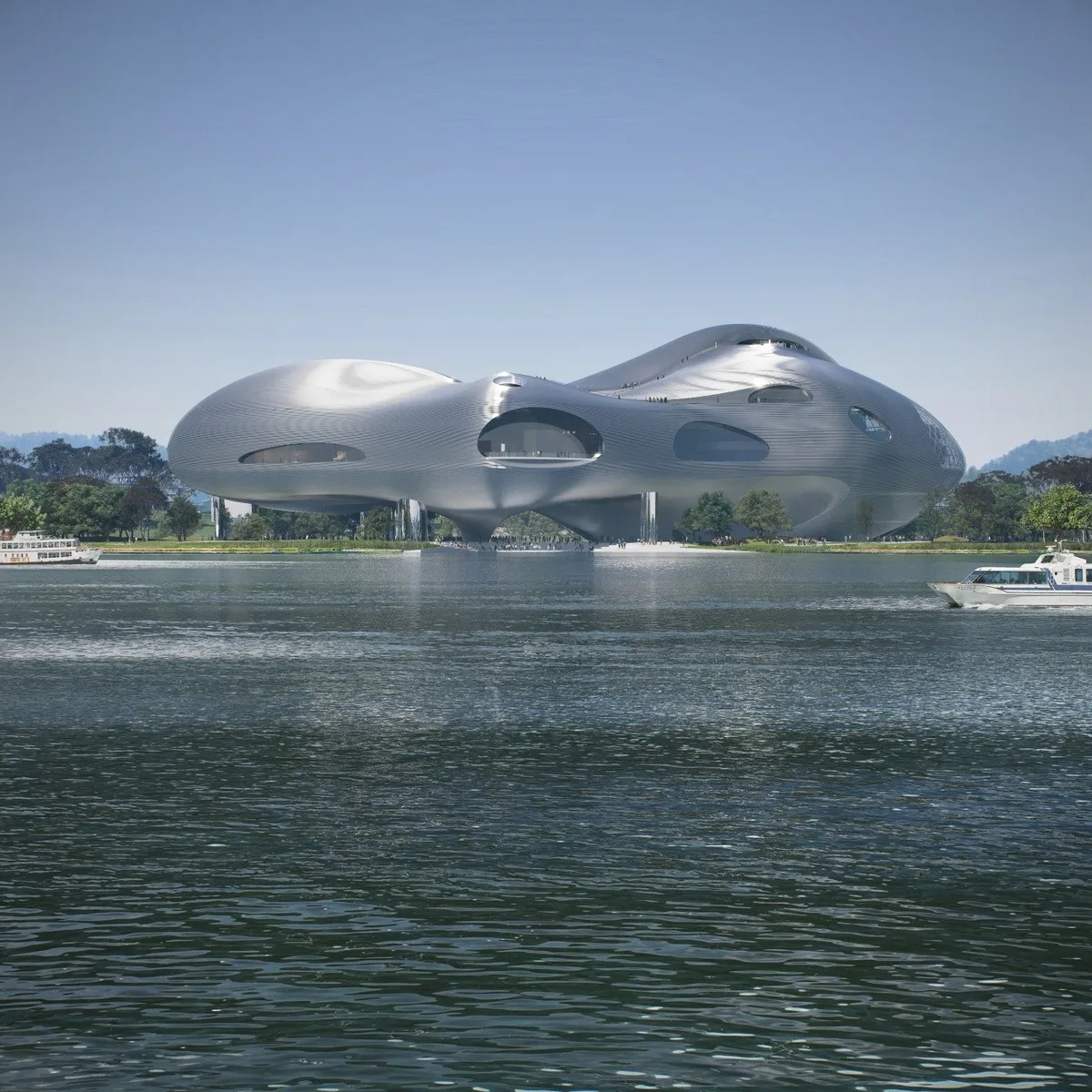 BIM建筑|以建造来修复被破坏的场地：宜昌大剧院中标深化方案 / OPEN