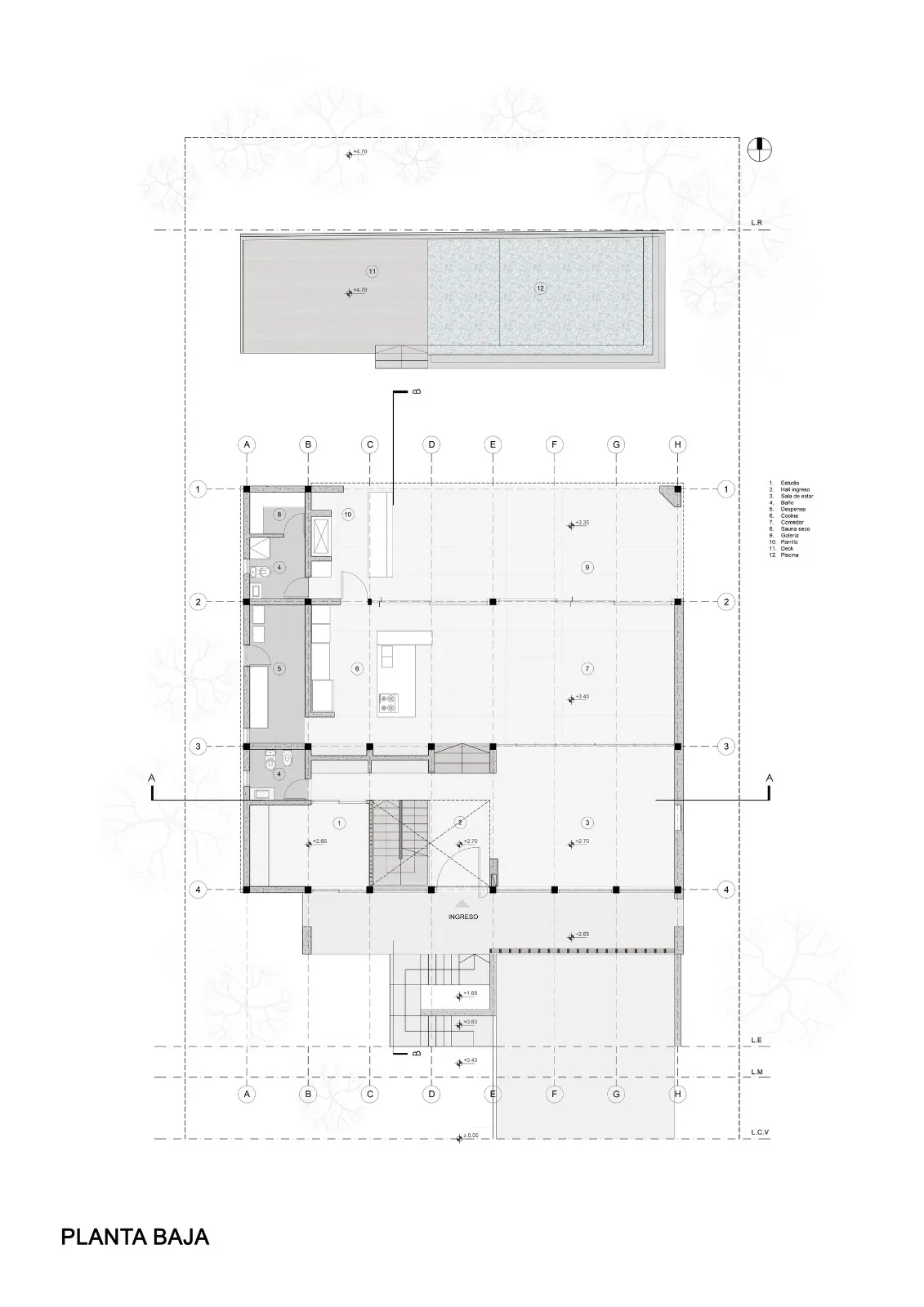 BIM建筑|竞技场中的房子 / Pablo Senmartin