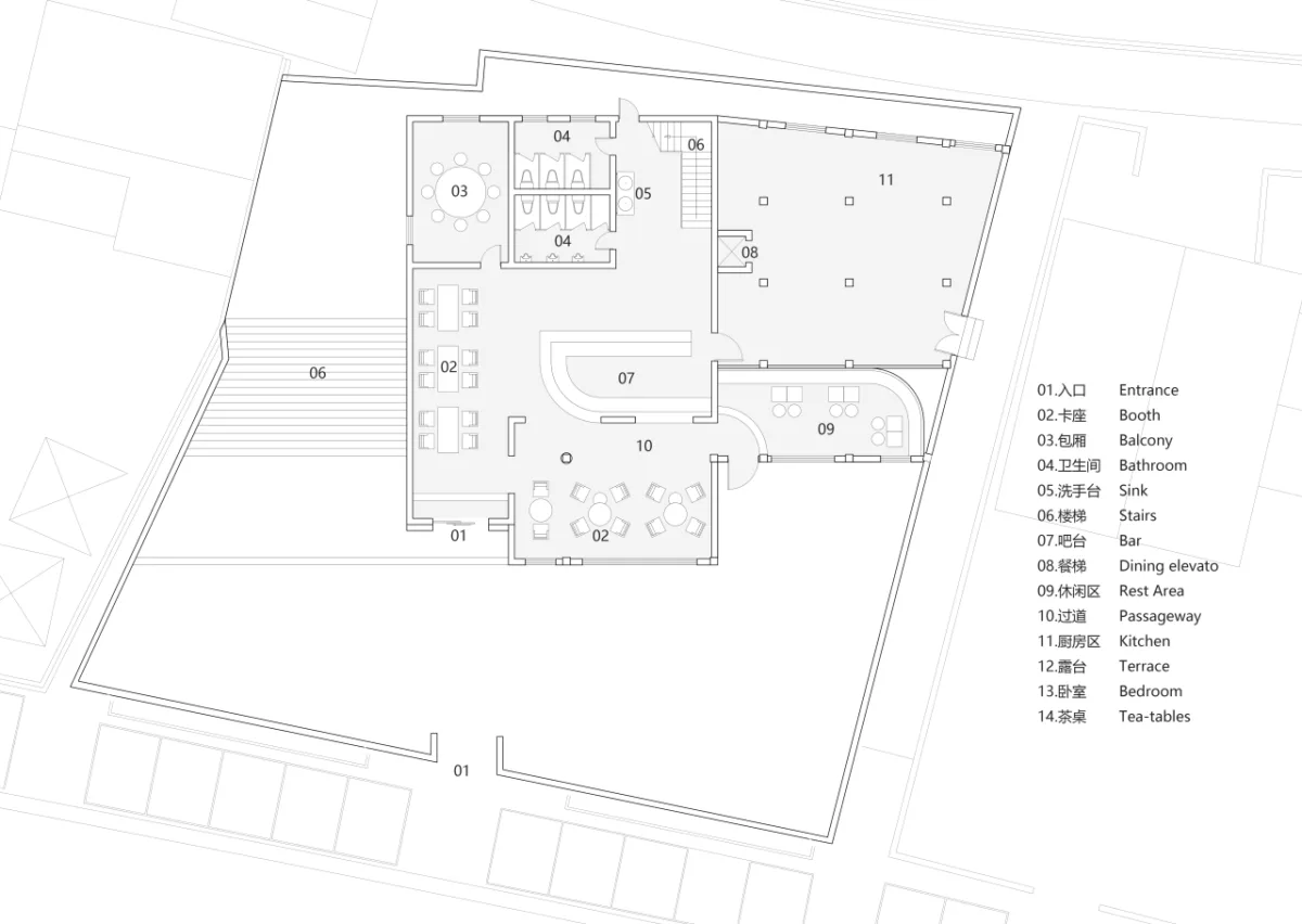 BIM建筑|环湖公路边的度假餐吧 / 平介设计
