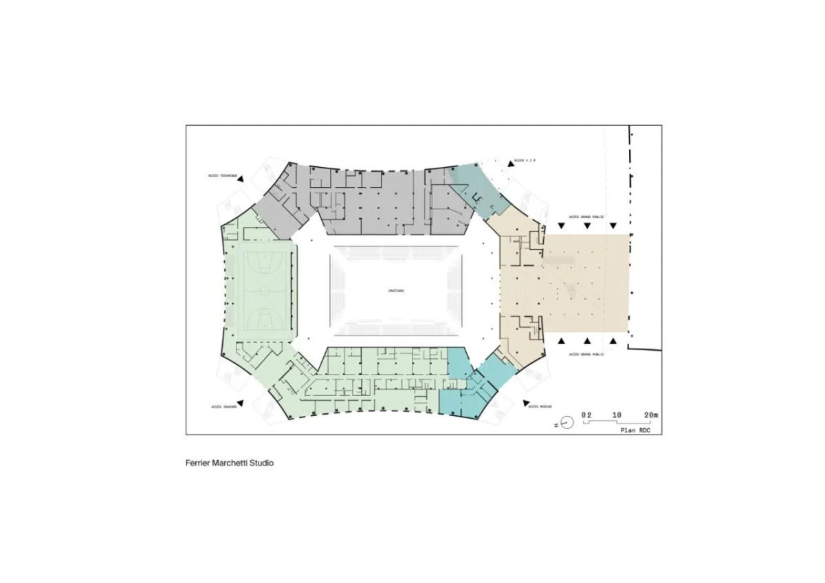 BIM建筑|透明‘外衣’，CO’Met 体育中心 / CMA+FMS+ Populus
