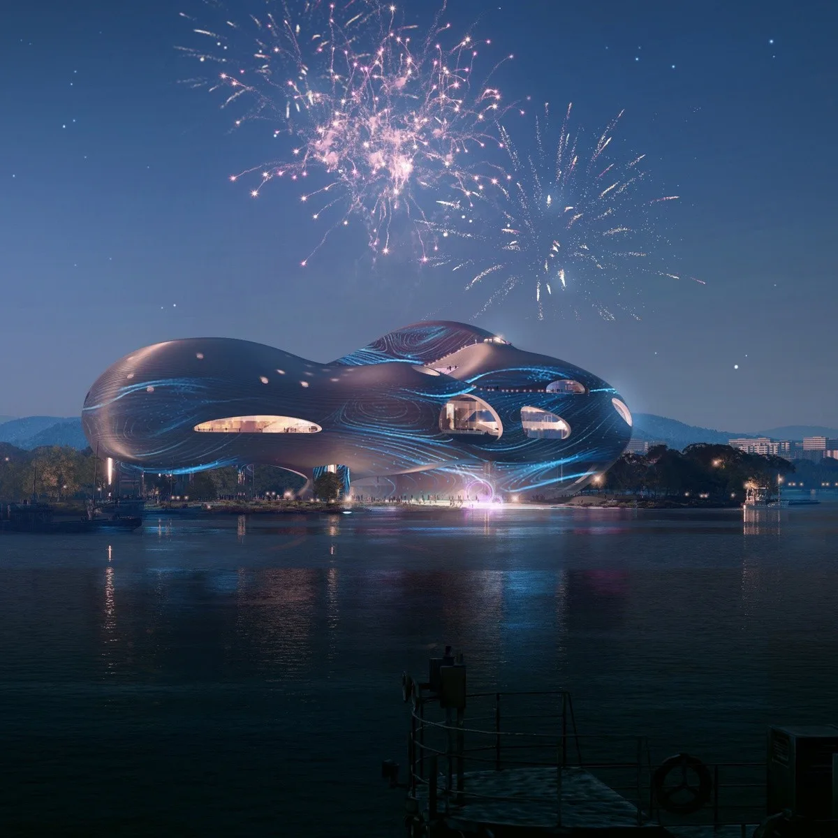 BIM建筑|以建造来修复被破坏的场地：宜昌大剧院中标深化方案 / OPEN