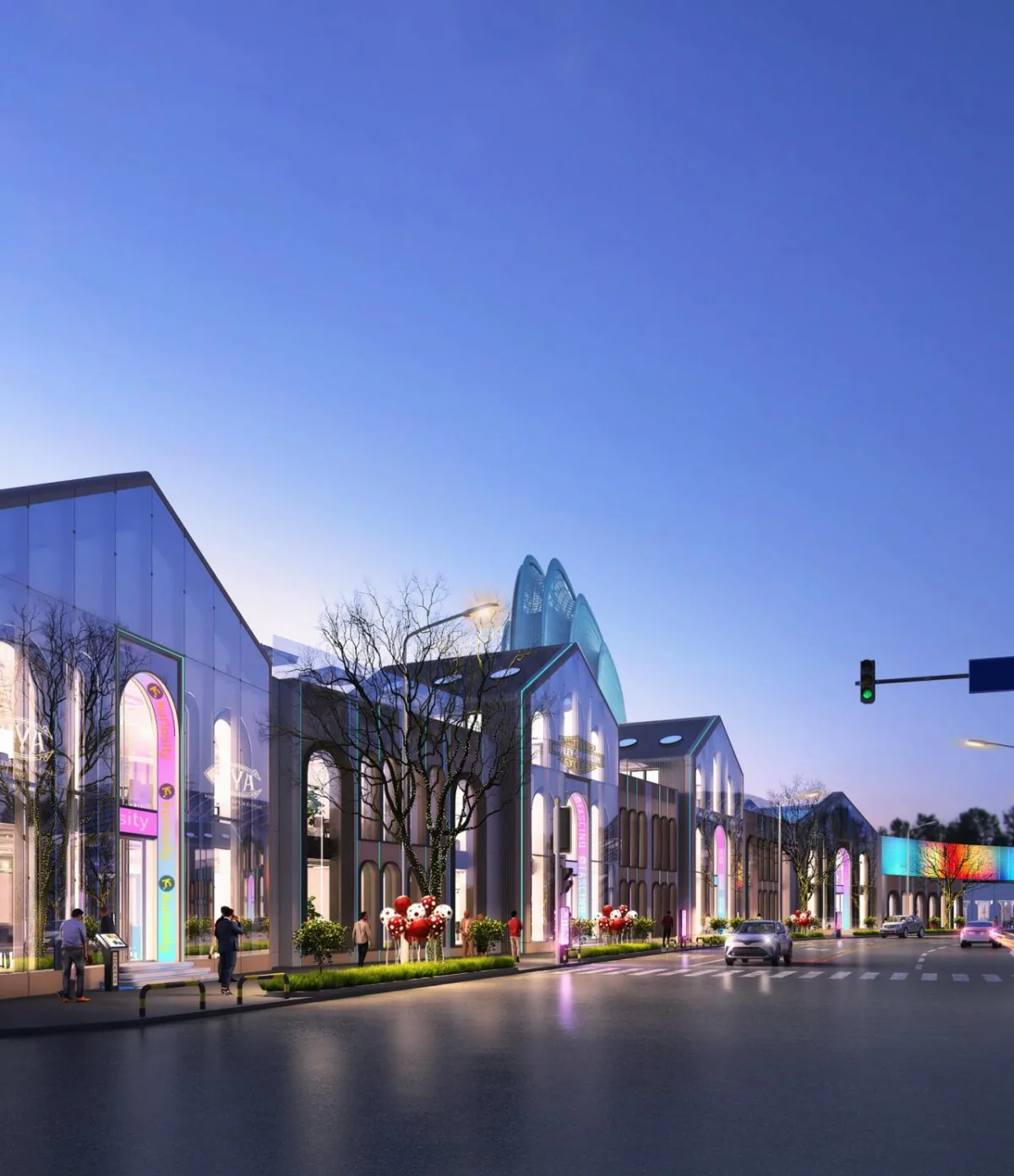 BIM建筑|DT公园西街数字孪生商街更新方案探索 / UUA建筑师事务所