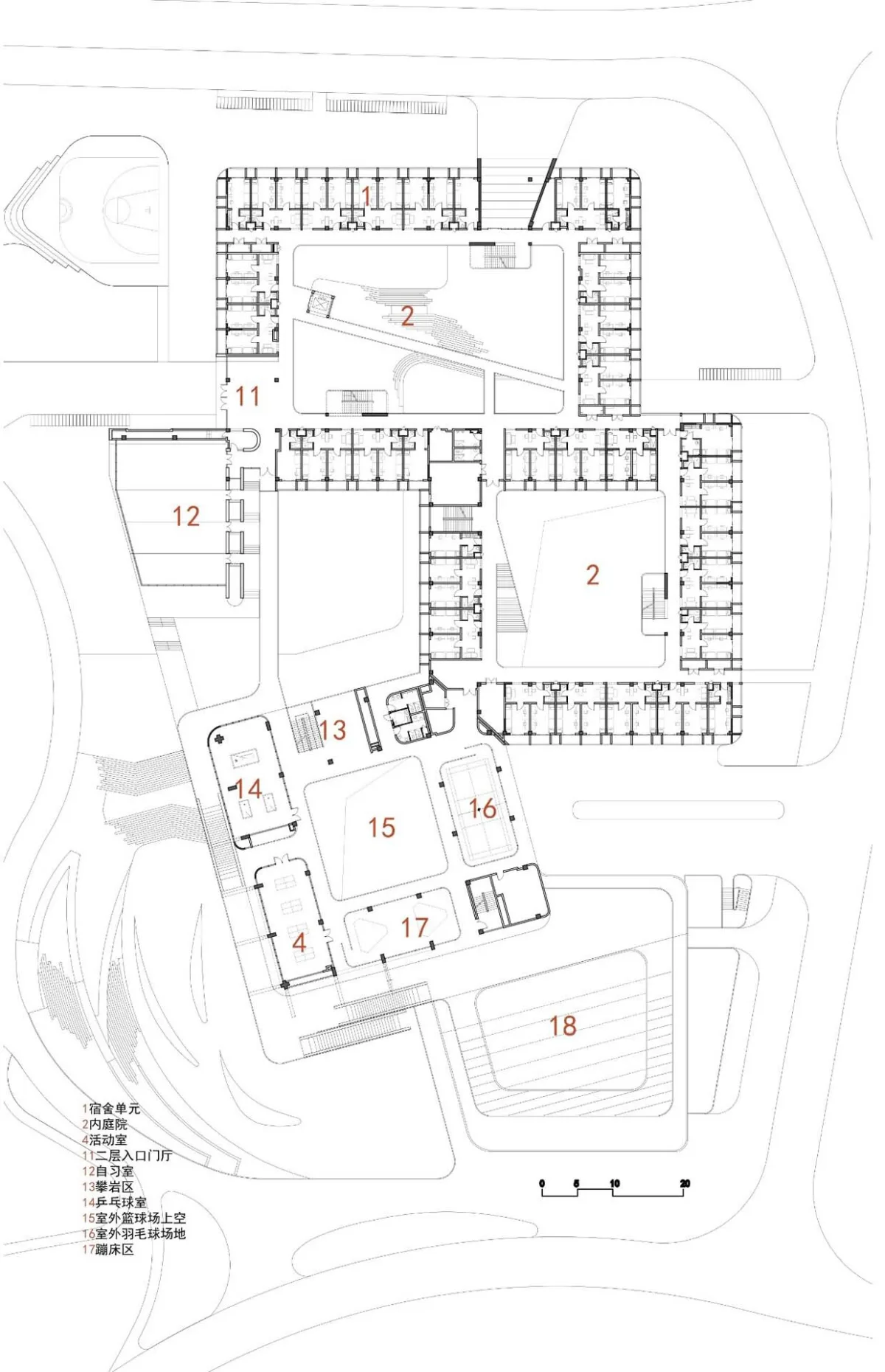 BIM建筑|电子科大长三角研究院（衢州）· 生活中心 / 同济院四时方院创新设计中心