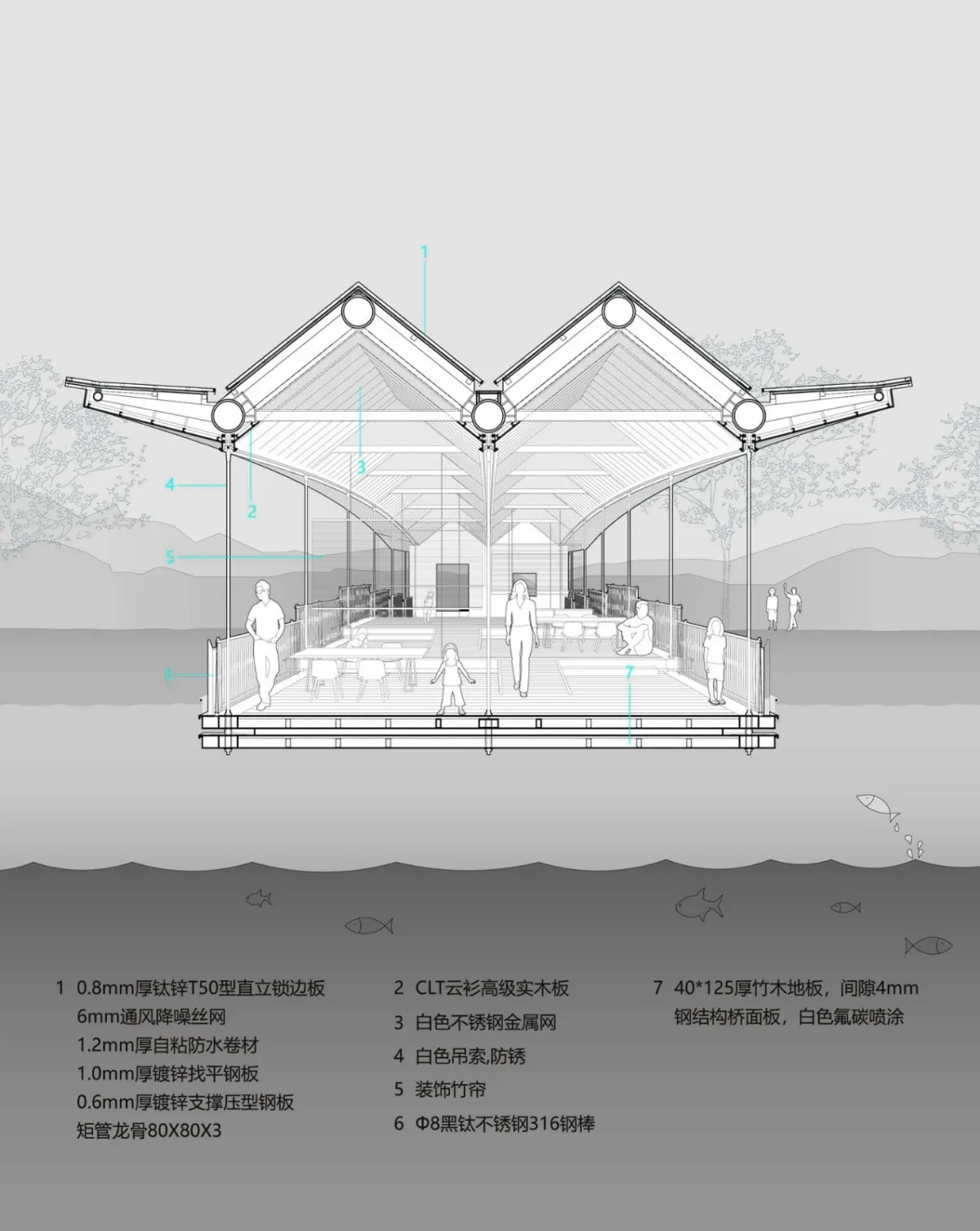 BIM建筑|九间廊桥 / 山水秀建筑事务所
