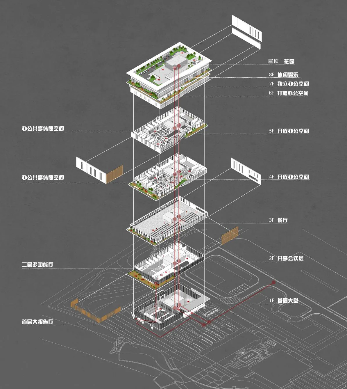 BIM建筑|立于水乡新区的精神堡垒：东莞水乡科创二期 / 森磊国际