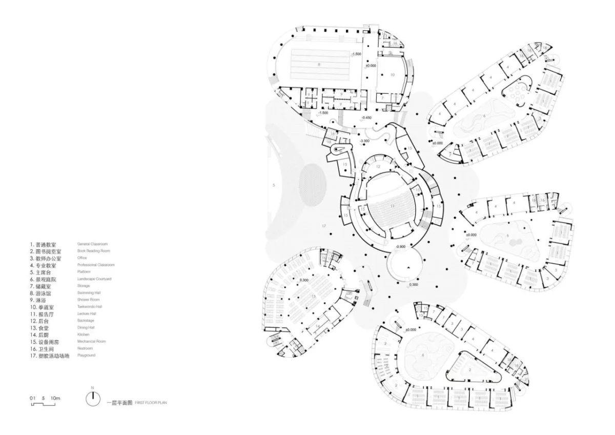 BIM建筑|海口江东寰岛实验学校 / 迹·建筑事务所