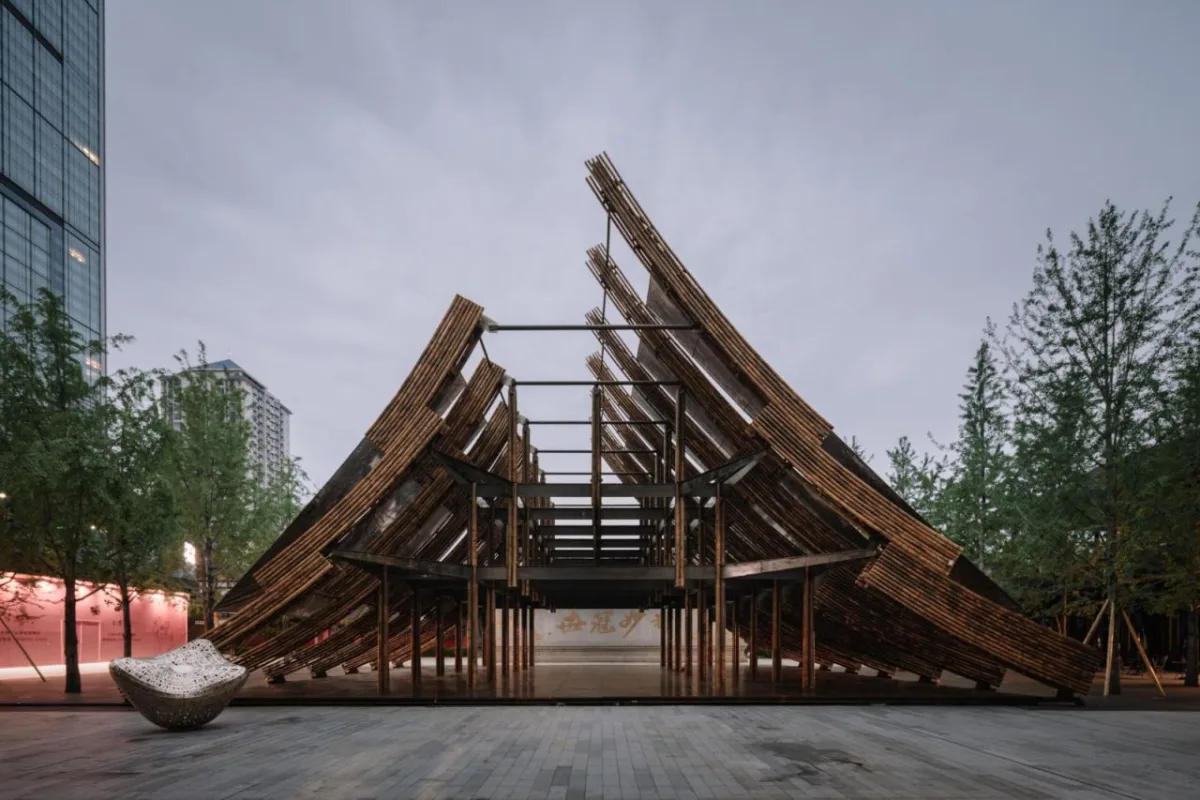 BIM建筑|撇捺之间，穿斗陌阡 / 裸筑更新建筑设计事务所