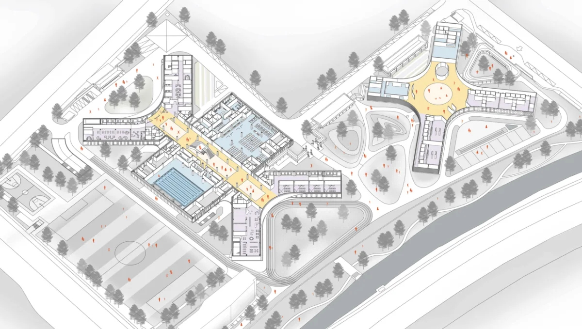BIM建筑|Education Hub：HIS杭州国际学校 / 朱培栋-line+建筑事务所、gad