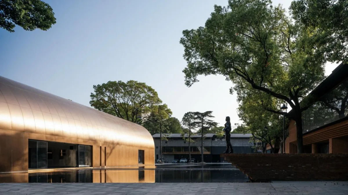 BIM建筑|全金属外壳：铜堡 / Wutopia Lab