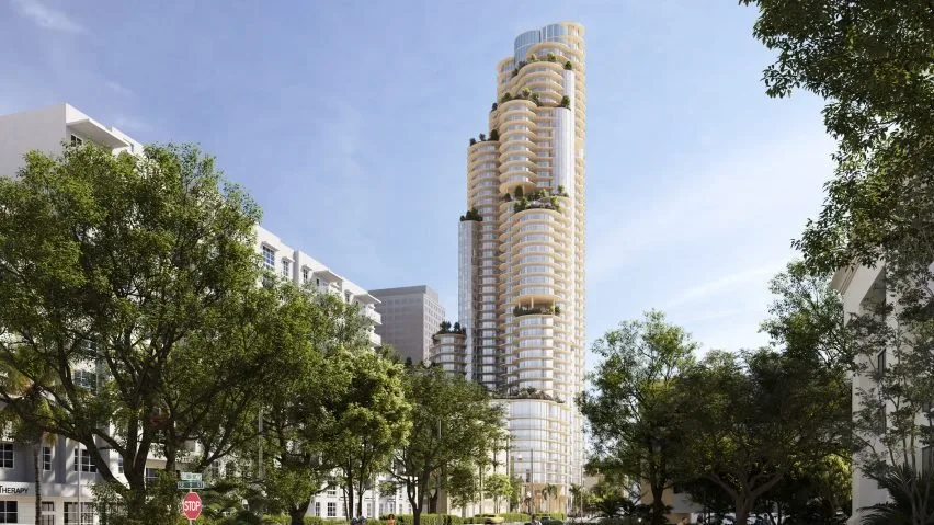 BIM建筑|ODA为劳德代尔堡设计圆柱形摩天大楼