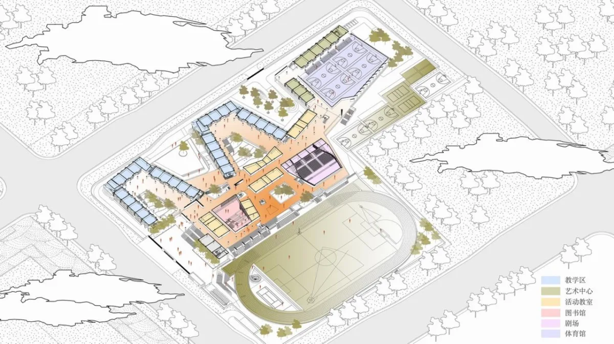 BIM建筑|折叠校园·苏州金堰路高中 / 简和建筑