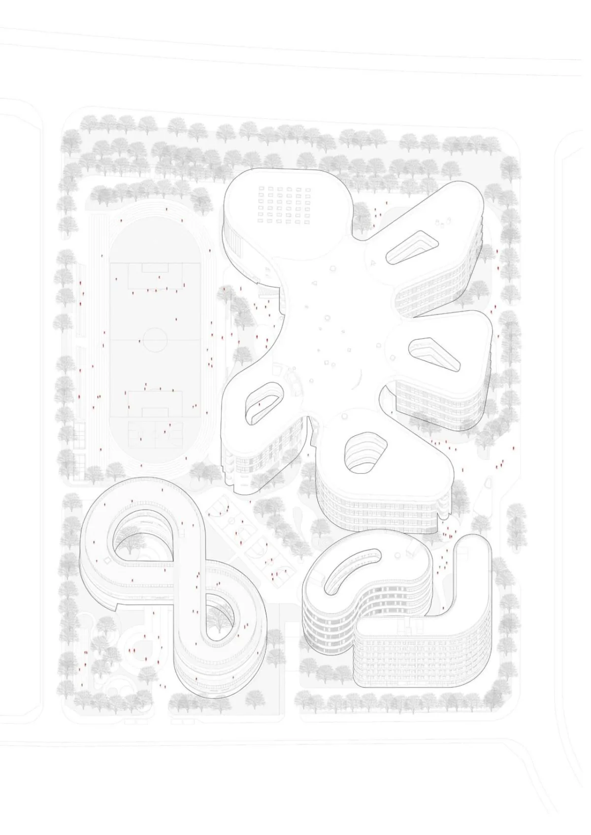 BIM建筑|海口江东寰岛实验学校 / 迹·建筑事务所