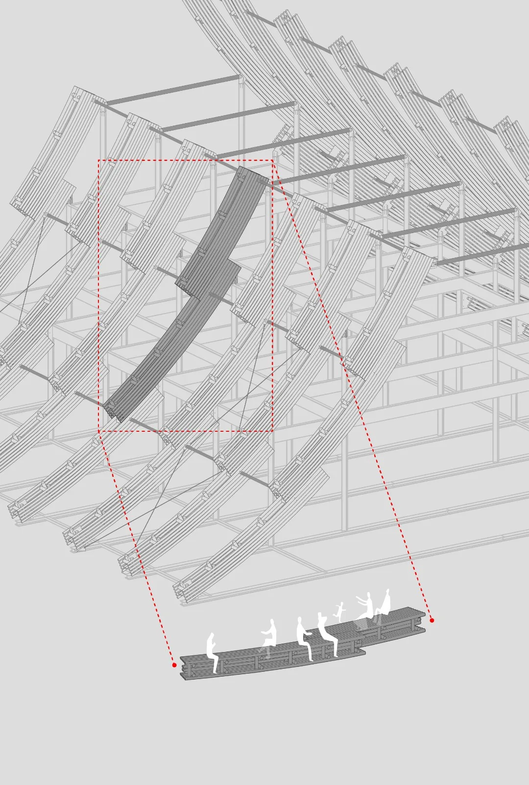BIM建筑|撇捺之间，穿斗陌阡 / 裸筑更新建筑设计事务所