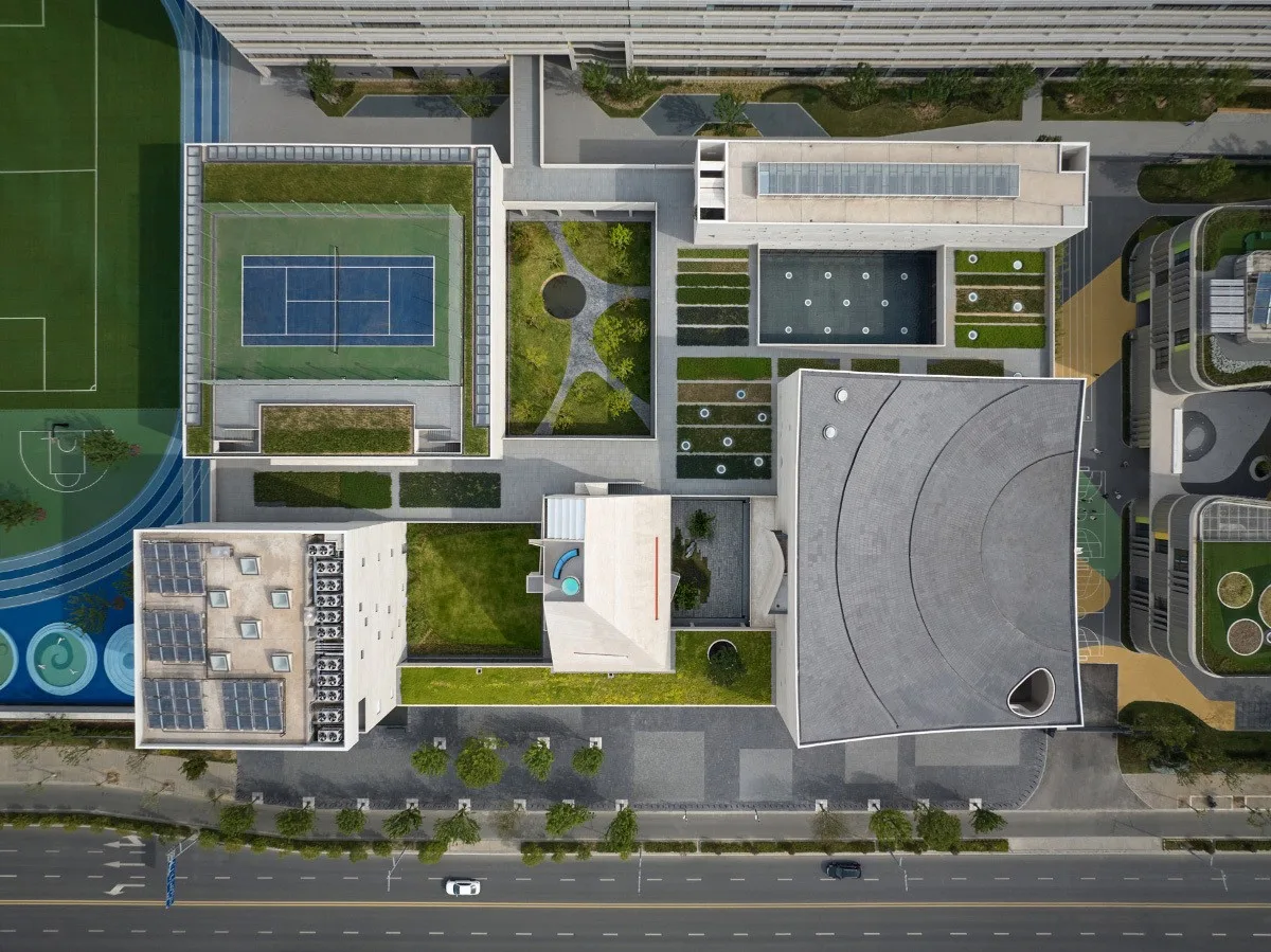 BIM建筑|山峰书院，苏州山峰双语学校文体中心 / OPEN 建筑事务所