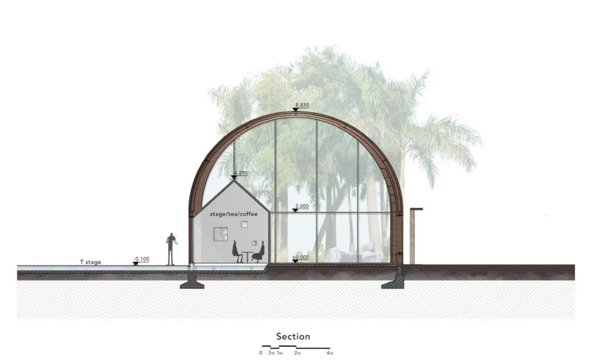 BIM建筑|全金属外壳：铜堡 / Wutopia Lab