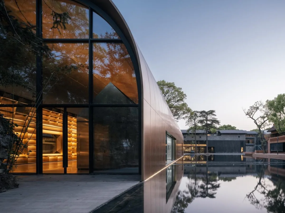 BIM建筑|全金属外壳：铜堡 / Wutopia Lab