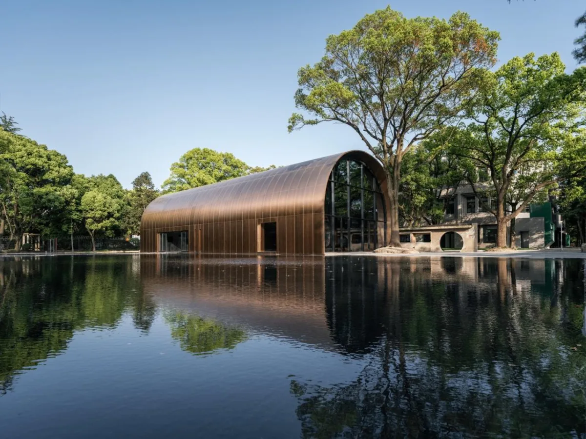BIM建筑|全金属外壳：铜堡 / Wutopia Lab
