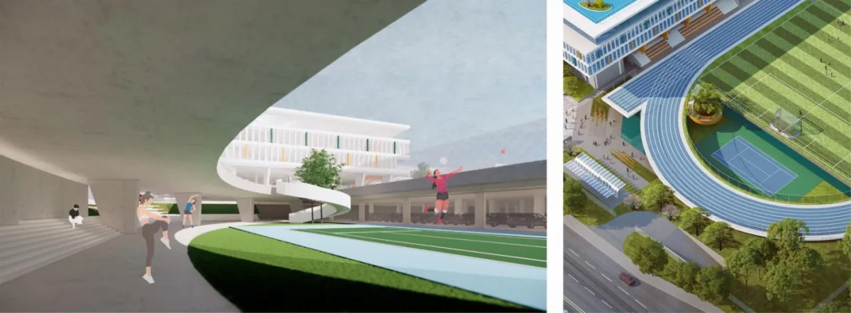 BIM建筑|折叠校园·苏州金堰路高中 / 简和建筑