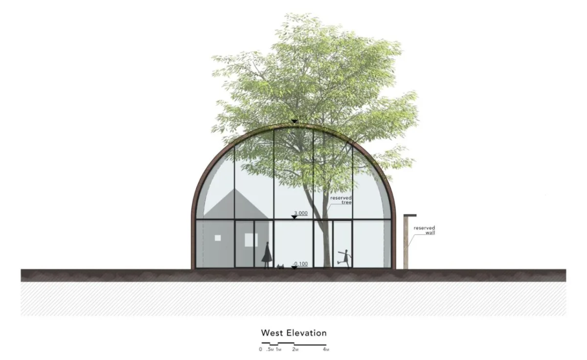 BIM建筑|全金属外壳：铜堡 / Wutopia Lab