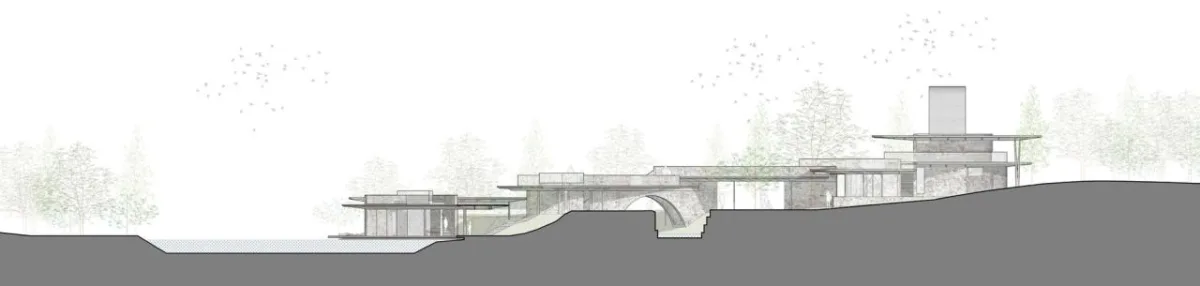 BIM建筑|深圳市南山区环西丽湖绿道（一期）二级驿站及周边景观设计 / 原作设计工作室
