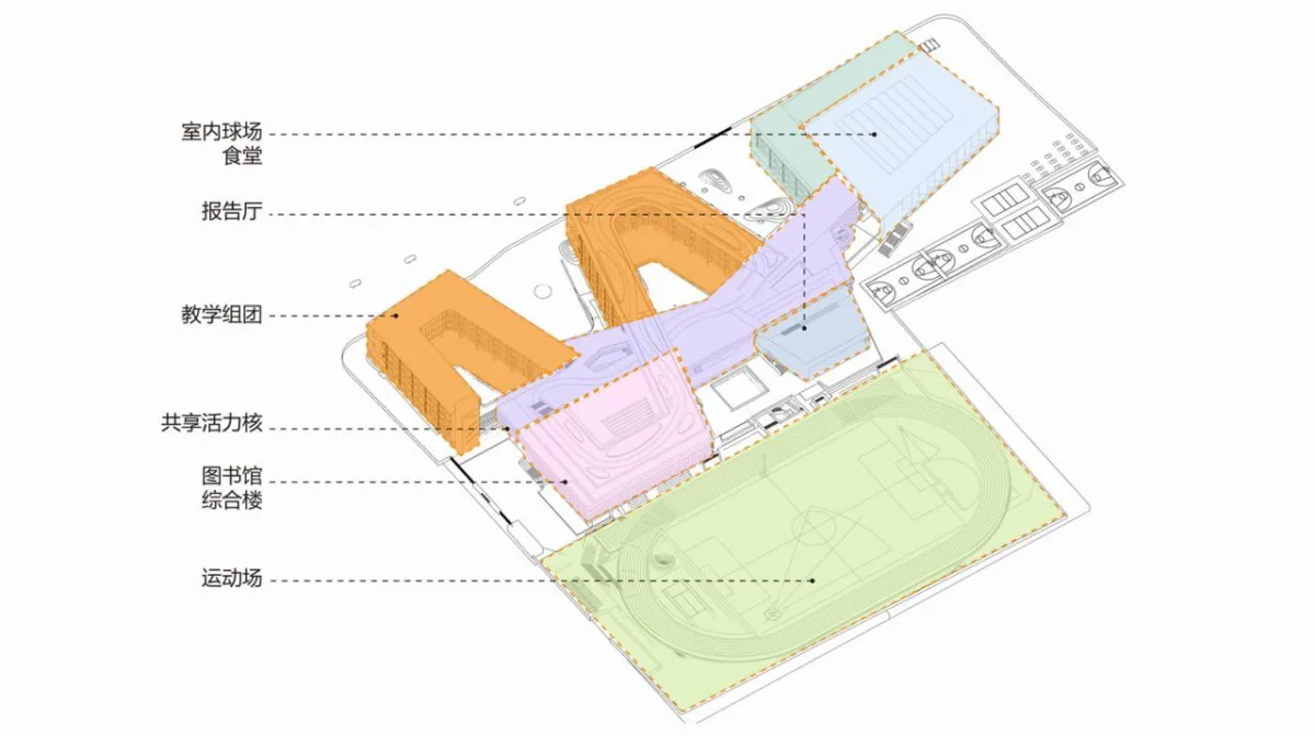 BIM建筑|折叠校园·苏州金堰路高中 / 简和建筑