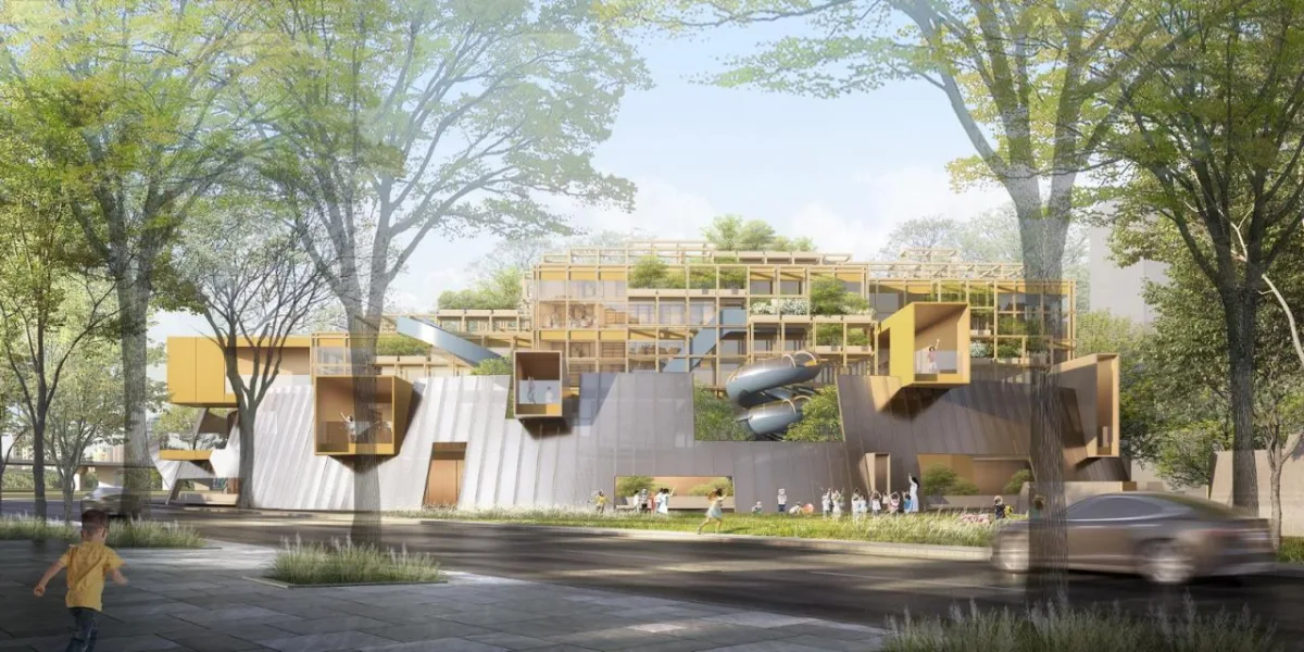 BIM建筑|三里亭幼儿园：点亮社区的星火 / goa大象设计+江南管理中标方案