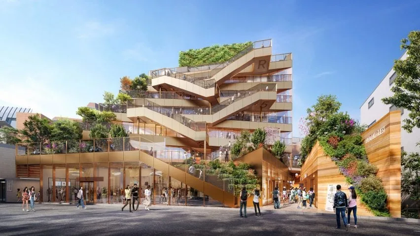 BIM建筑|OMA设计东京阶梯式购物中心“原宿探索”