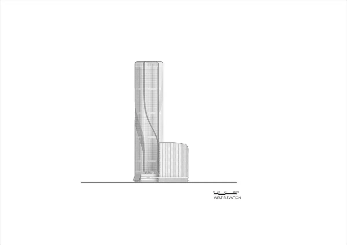 BIM建筑|钱江潮涌：杭州世茂智慧之门超高层城市综合体 / 姜平工作室