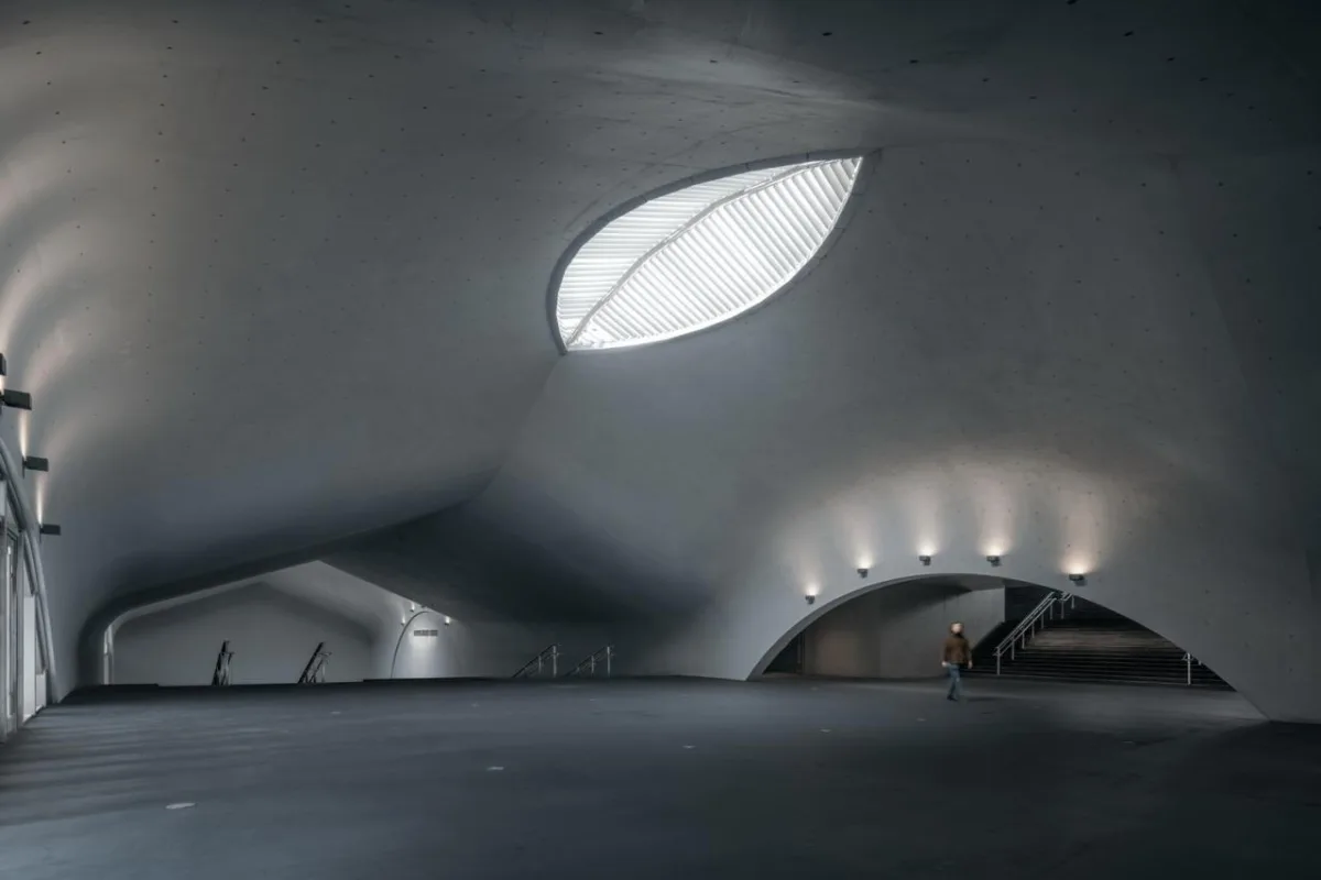 BIM建筑|全东北最大的清水混凝土巨构地下建筑：砼殿 / Wutopia Lab