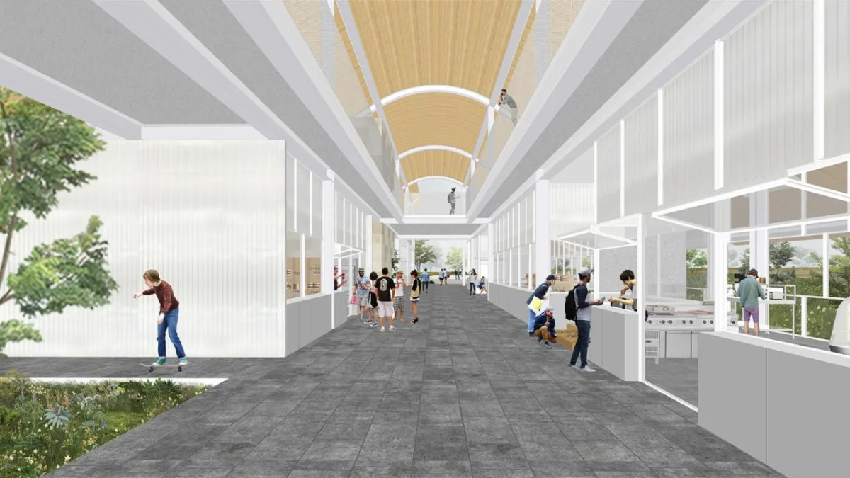 BIM建筑|瞬间公园 INSTANT PARK：甬台温高速公路改扩建工程院桥服务区设计方案 / 也似建筑