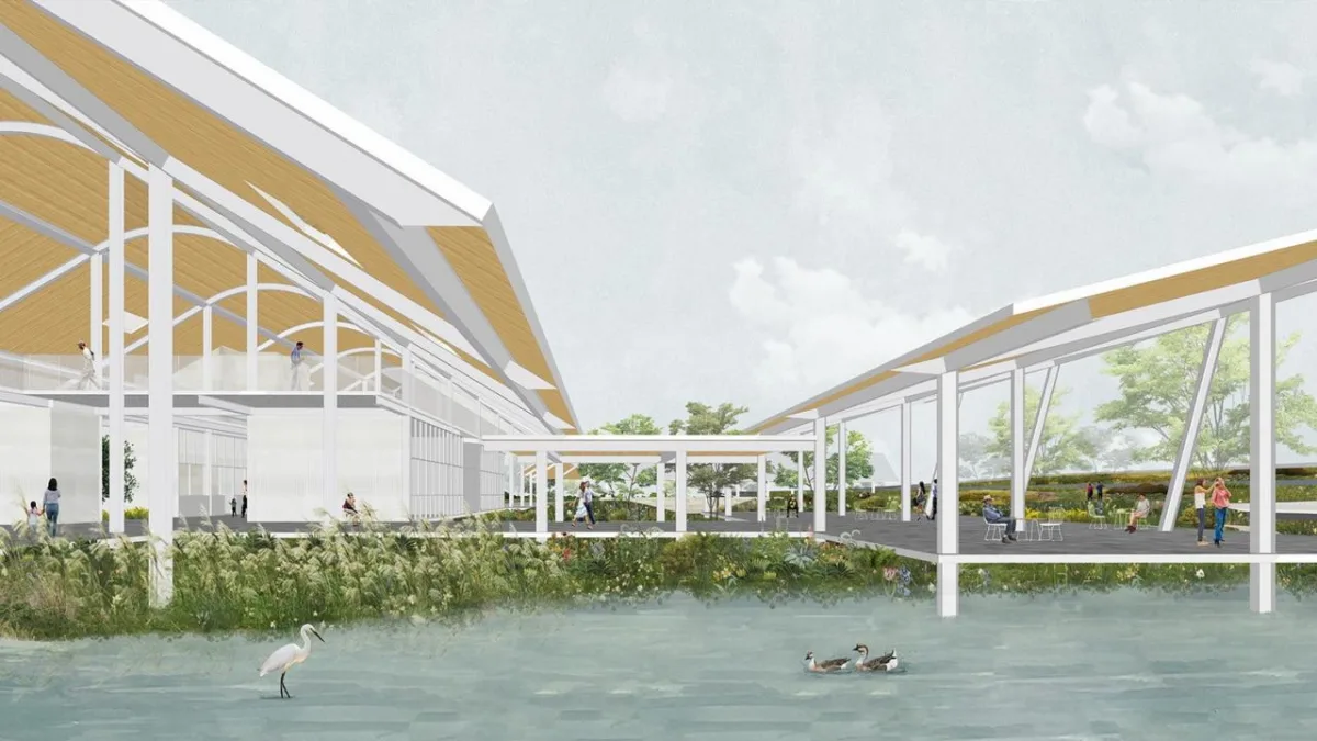 BIM建筑|瞬间公园 INSTANT PARK：甬台温高速公路改扩建工程院桥服务区设计方案 / 也似建筑