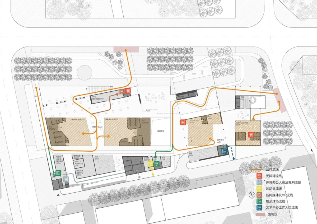 BIM建筑|社区源点：坪地街道综合文体中心方案 /也似建筑+广州市城市规划勘测设计研究院（GZPI）