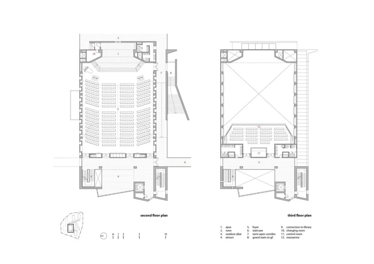 BIM建筑|中华福音神研究学院八德校区教堂 / 潘冀联合建筑师事务所