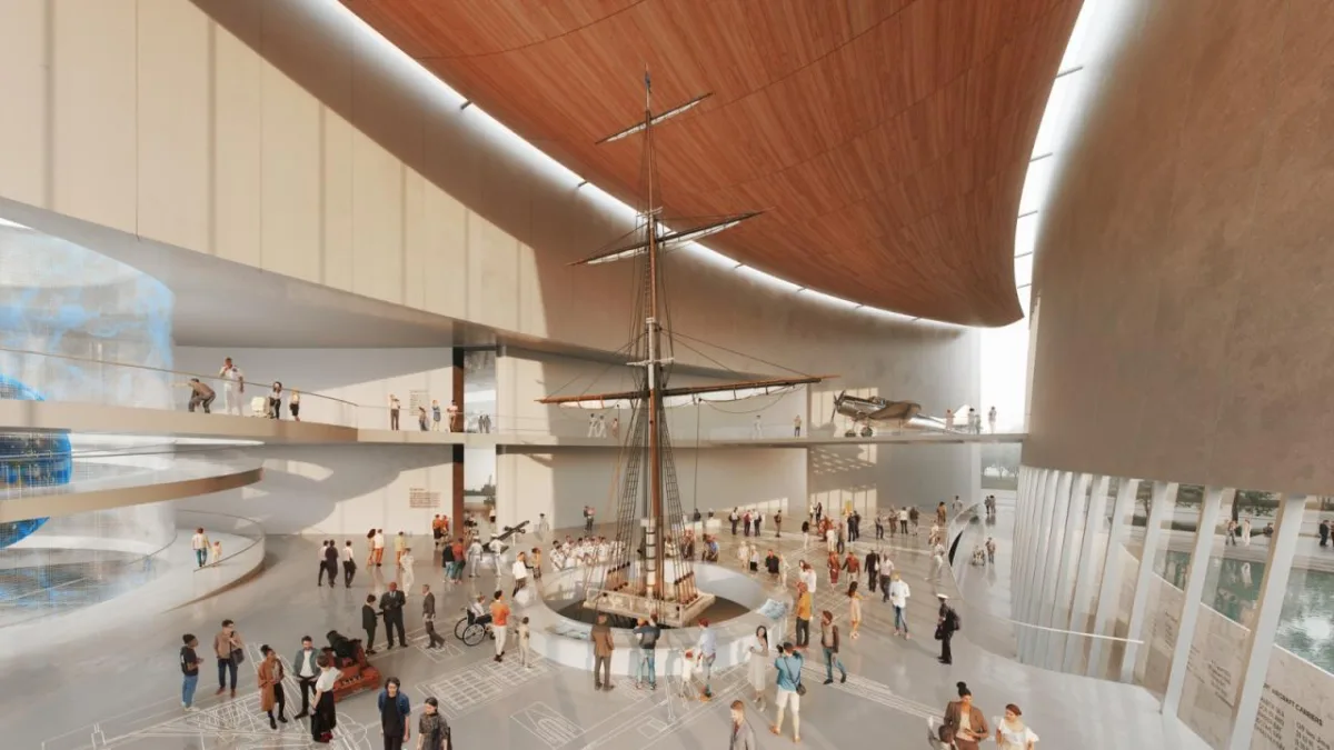 BIM建筑|美国海军新国家博物馆入围方案揭晓：Perkins&Will方案展示