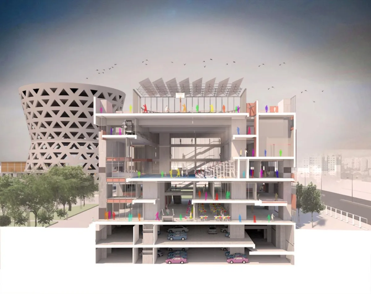 BIM建筑|艾哈迈达巴德大学中心 / Stephane Paumier Architects