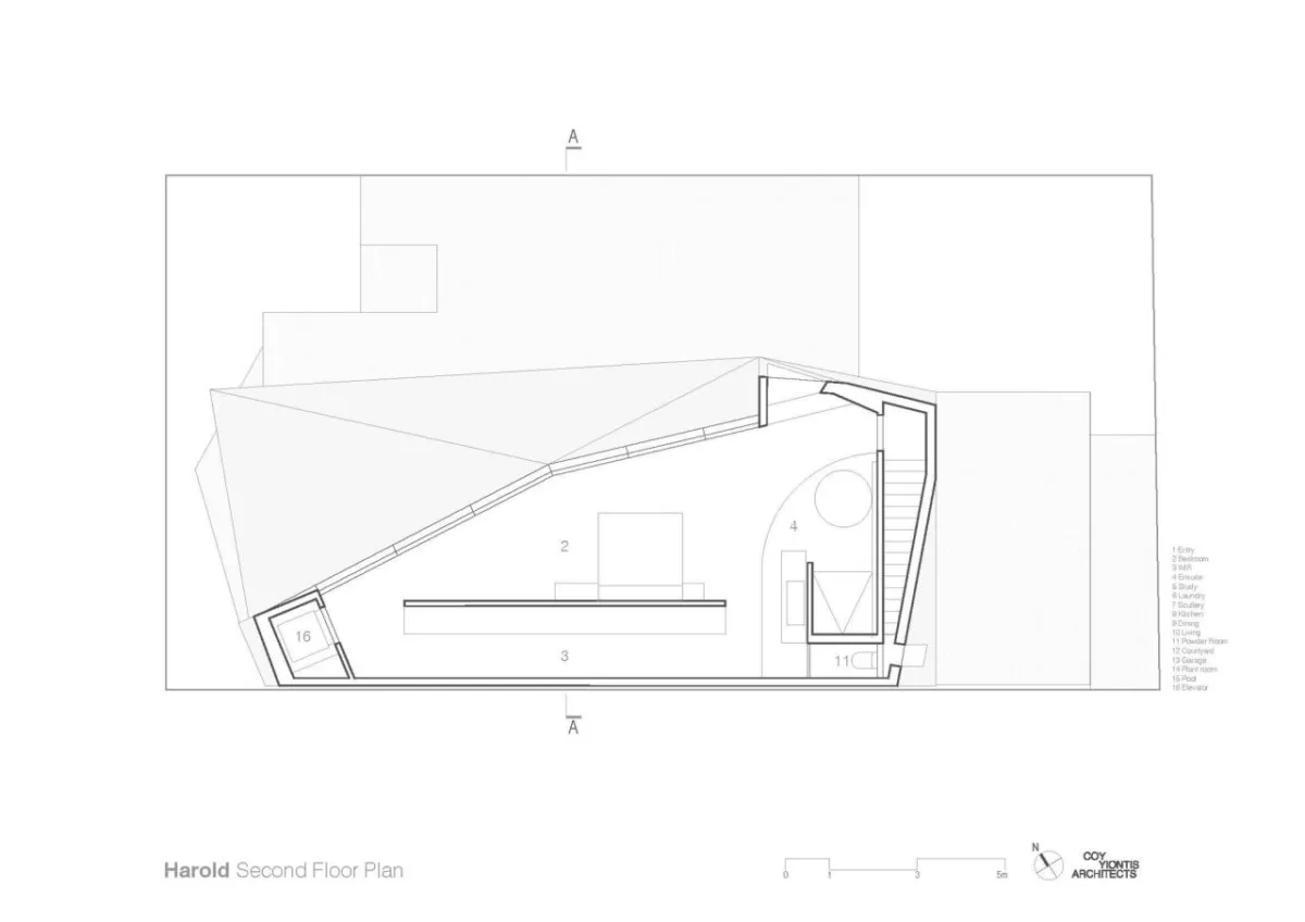 BIM建筑|戏剧化结构，哈洛德住宅 / Coy Yiontis Architects
