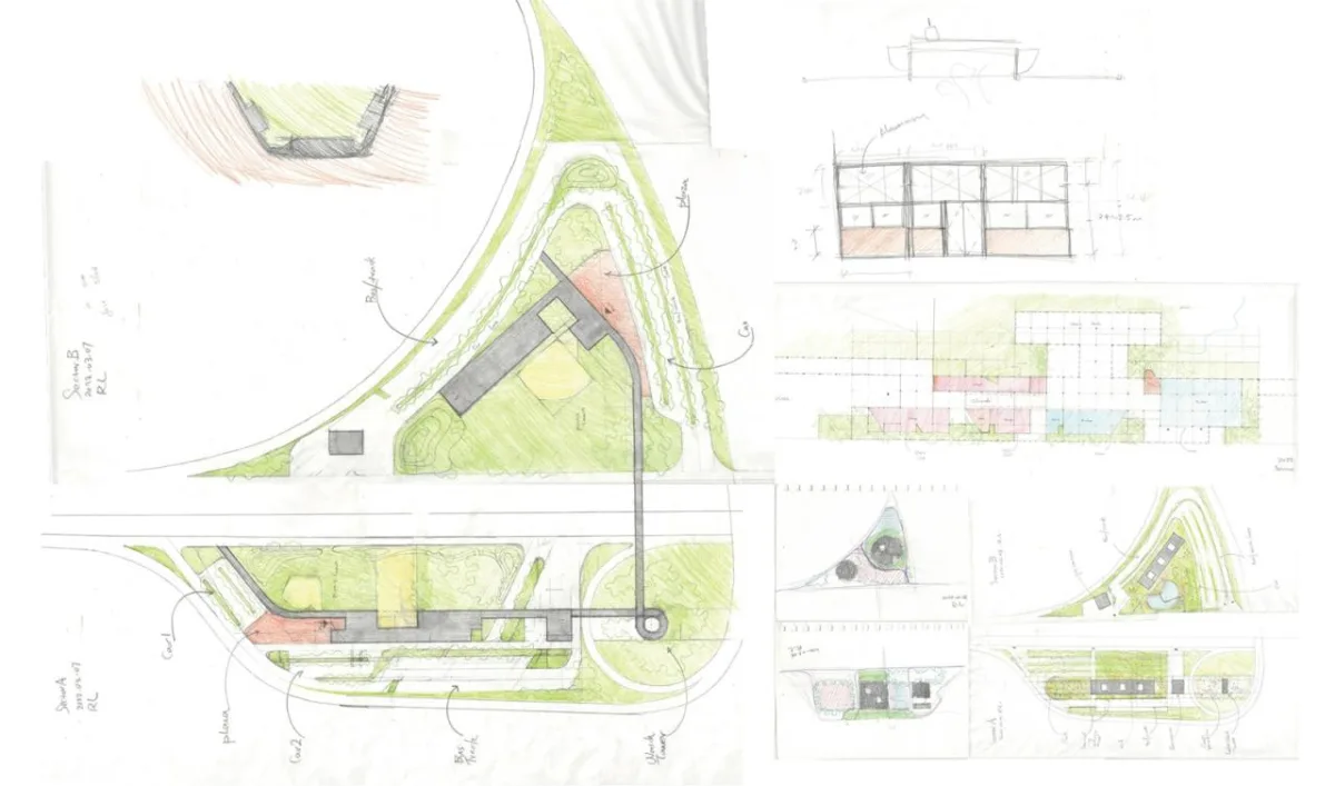 BIM建筑|瞬间公园 INSTANT PARK：甬台温高速公路改扩建工程院桥服务区设计方案 / 也似建筑
