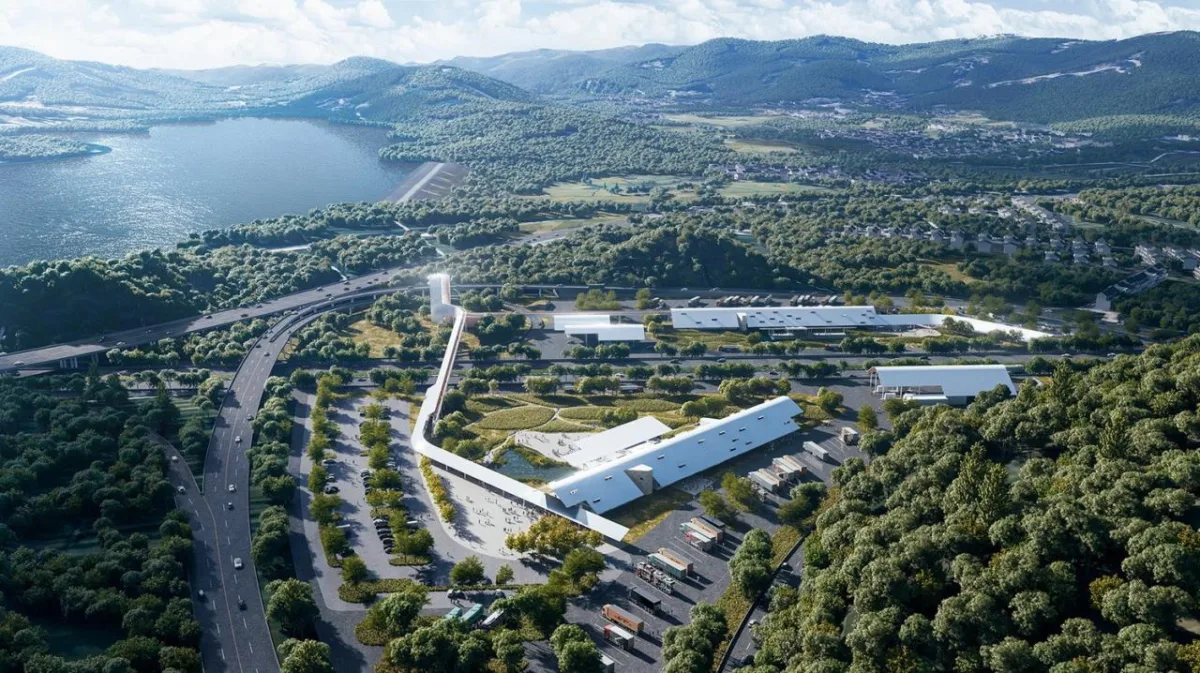 BIM建筑|瞬间公园 INSTANT PARK：甬台温高速公路改扩建工程院桥服务区设计方案 / 也似建筑