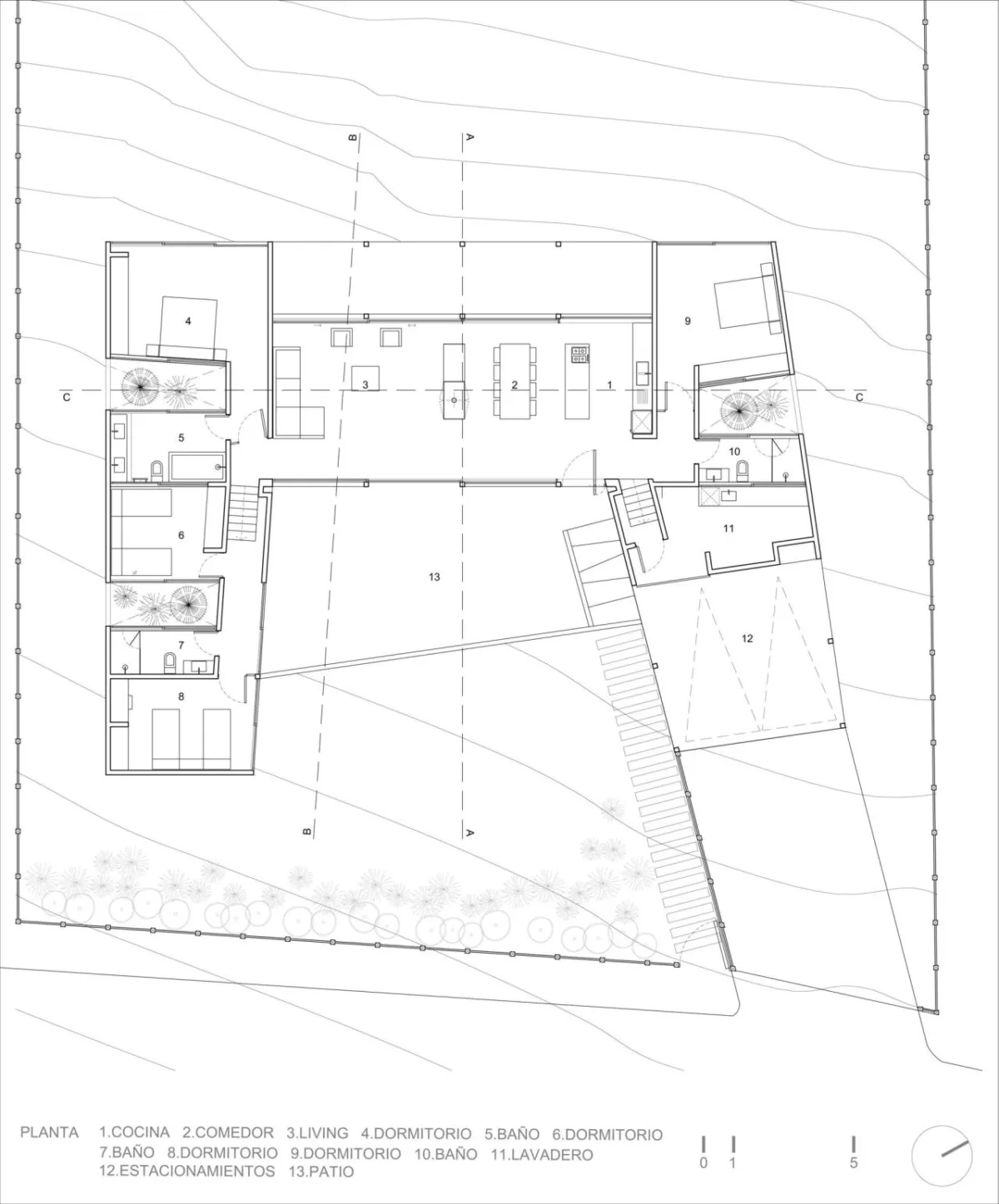 BIM建筑|拥抱海景：Pujol-Otaegui 住宅 / Raimundo Gutierrez Frías
