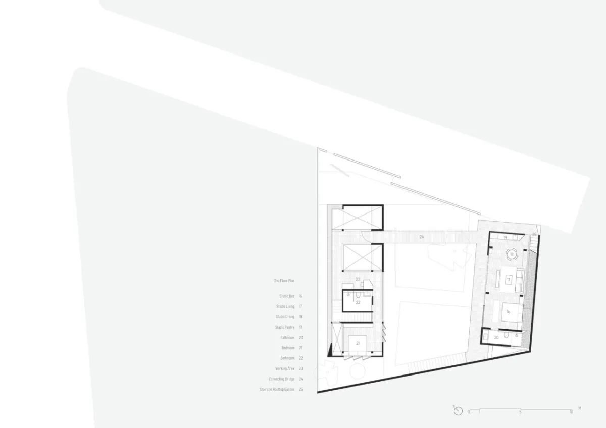 BIM建筑|跨廊桥相连，Tanatakah 别墅 / asimapra