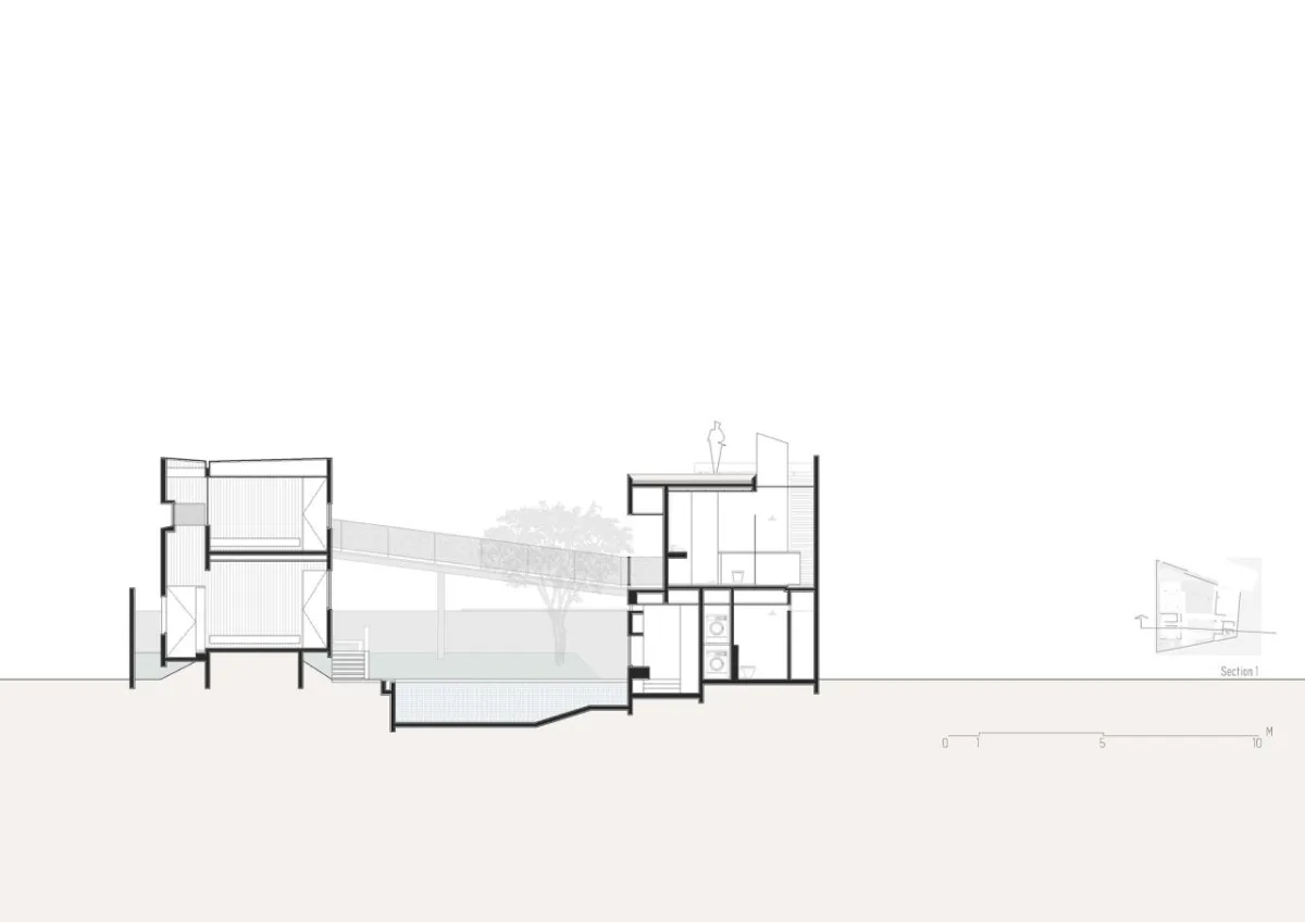 BIM建筑|跨廊桥相连，Tanatakah 别墅 / asimapra