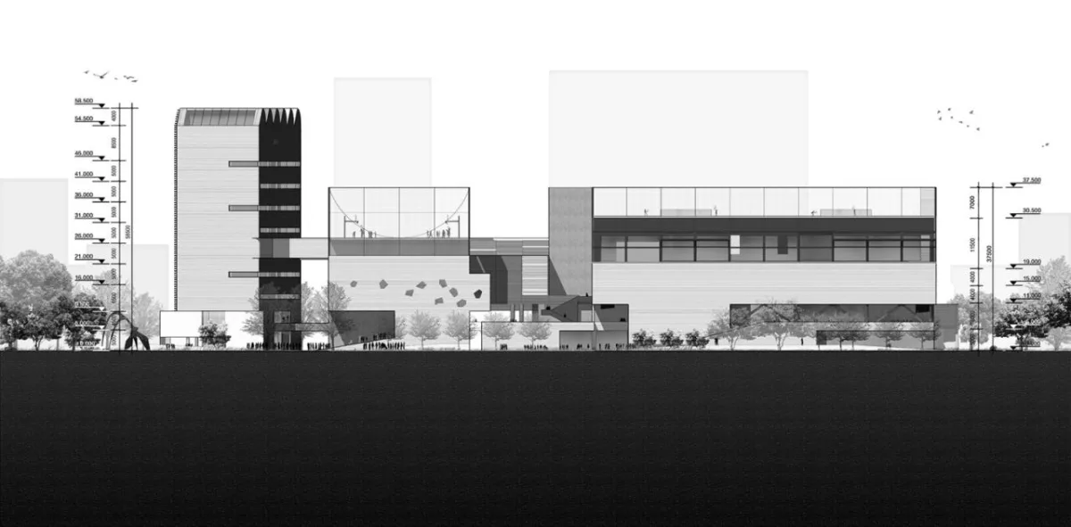 BIM建筑|社区源点：坪地街道综合文体中心方案 /也似建筑+广州市城市规划勘测设计研究院（GZPI）